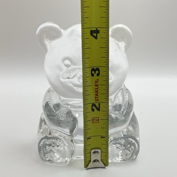 Partylite Vintage Teddy Bear Votive Tea Light Figurine Glass Candle Holder‎ - Picture 7 of 9